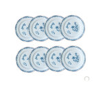 Set van 8 ontbijtborden 21 cm