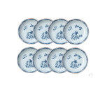 Set van 8 diep/pastaborden 22 cm