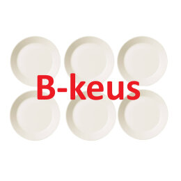 B-keus Set van 6 Gebaksbordjes 17 cm