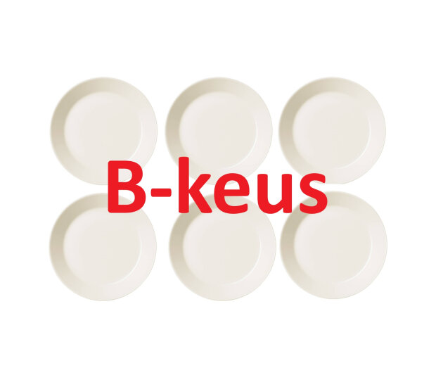 B-keus Set van 6 Gebaksbordjes 17 cm